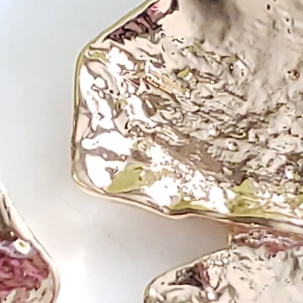 Zara Textured Golden Earrings